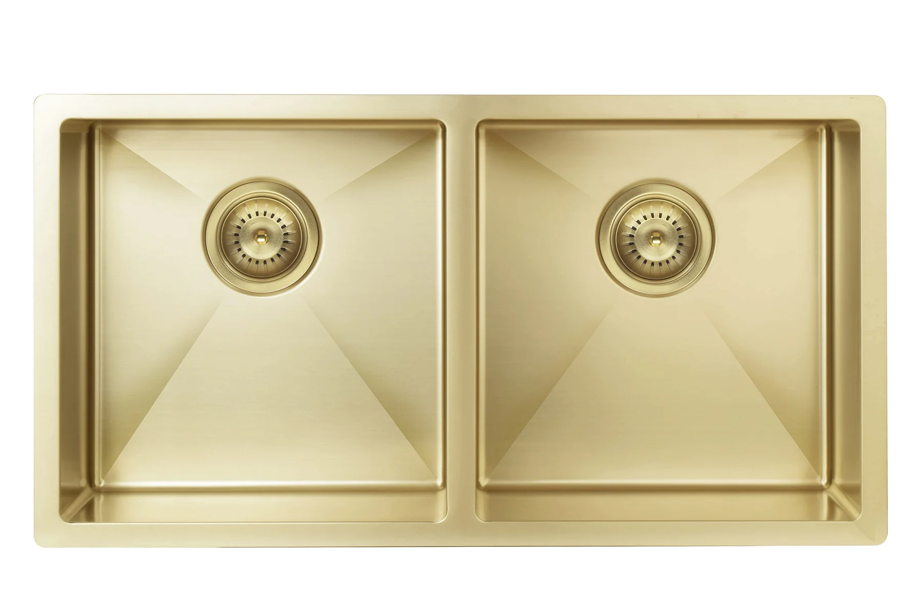 Lavello Kitchen Sink - Double Bowl 860 x 440 - Brushed Bronze Gold - Image 5