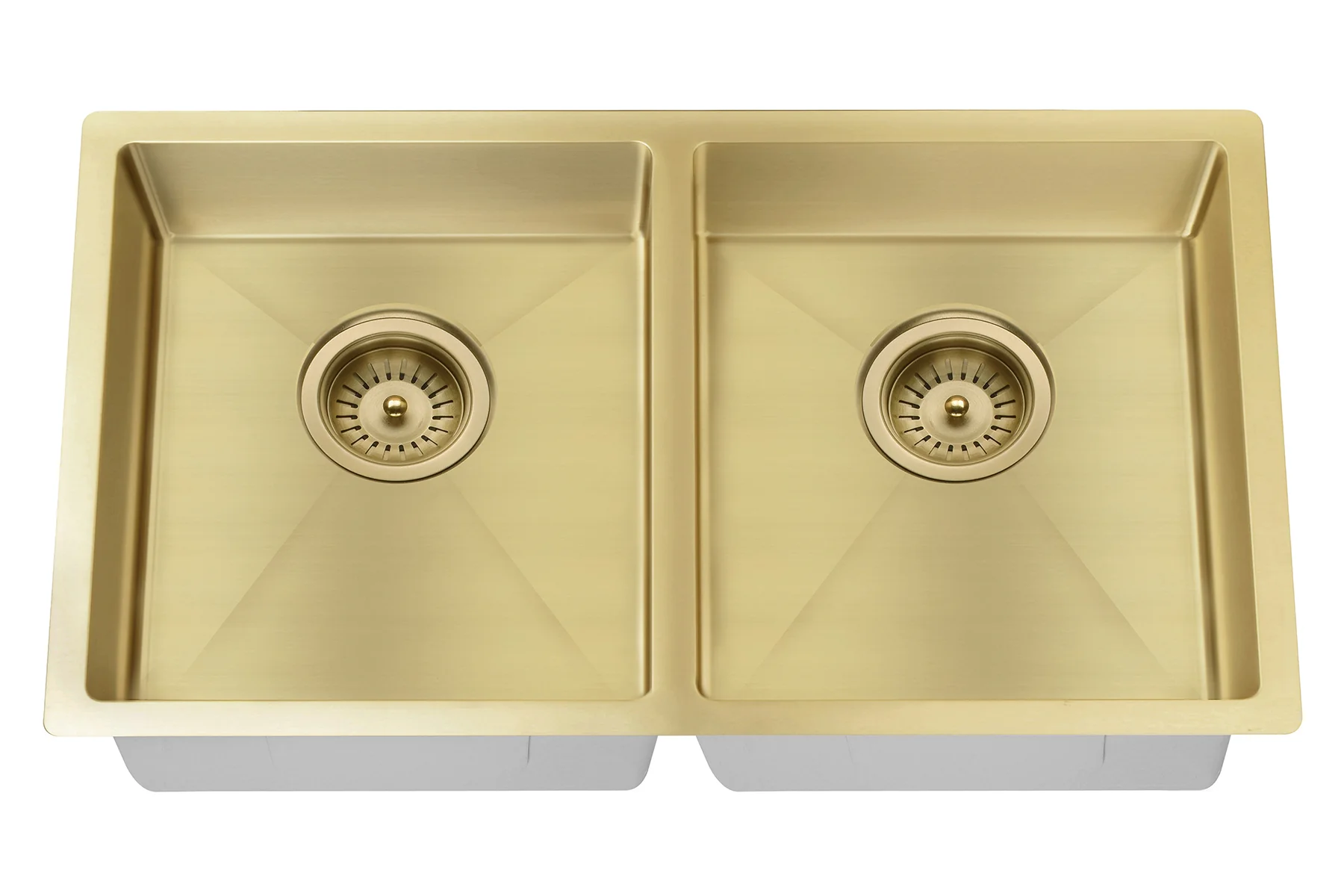 Lavello Kitchen Sink - Double Bowl 860 x 440 - Brushed Bronze Gold - Image 6