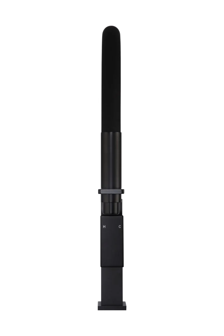 Square Flexible Kitchen Mixer Tap - Matte Black - Image 4