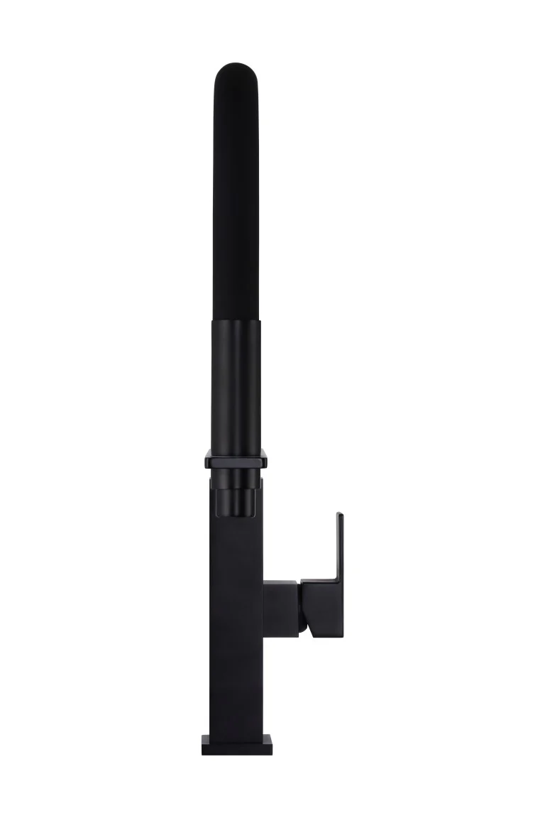 Square Flexible Kitchen Mixer Tap - Matte Black - Image 5