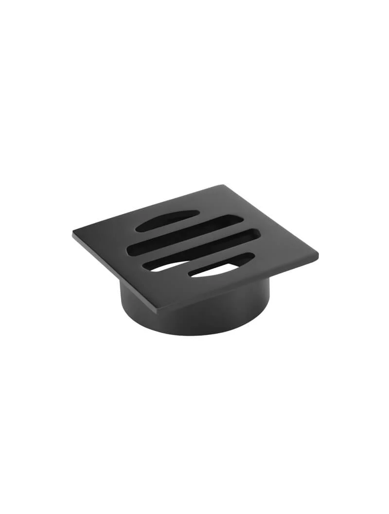Square Floor Grate Shower Drain 50mm outlet - Matte Black - Image 3