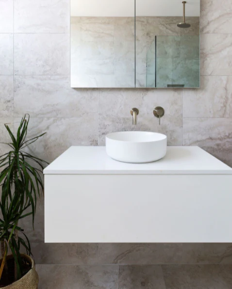 Round Combination Shower Rail, 200mm Rose, Single Function Hand Shower - PVD Brushed Nickel - Image 5