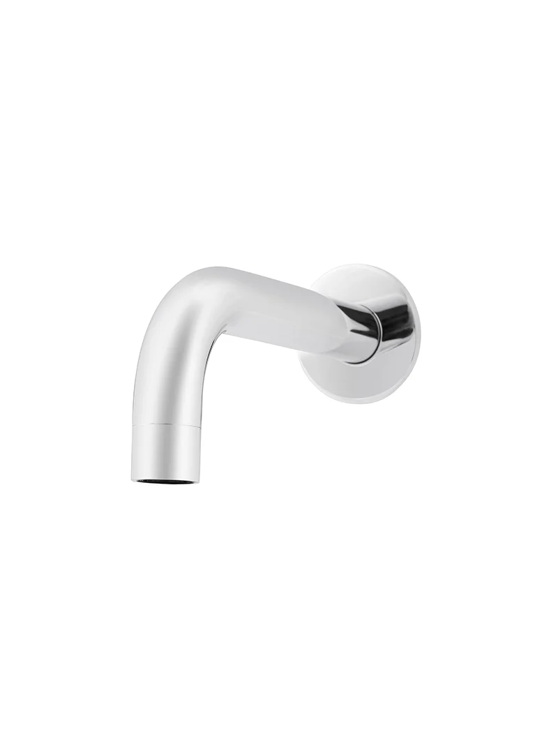 Round Curved Spout 130mm - Polished Chrome - Image 3