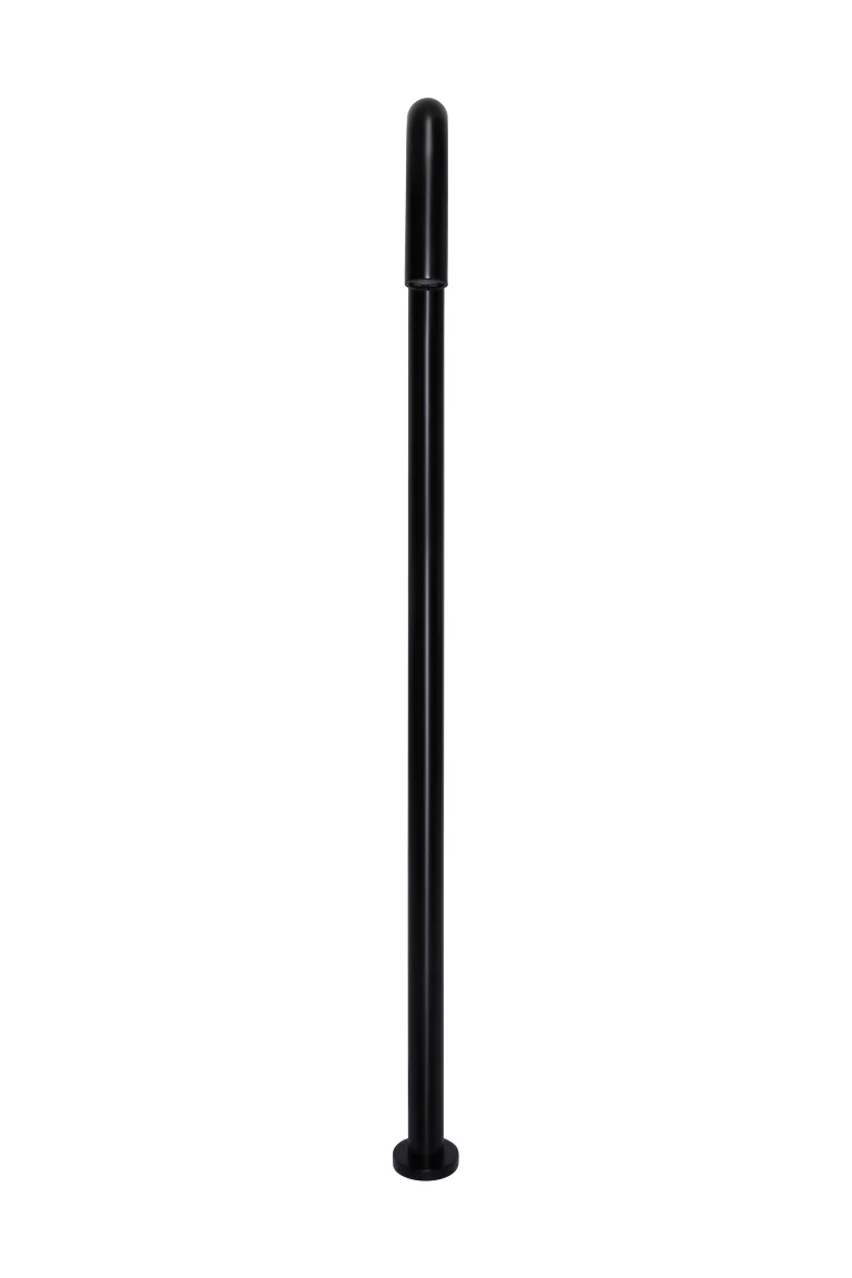 Round Freestanding Bath Spout - Matte Black - Image 3