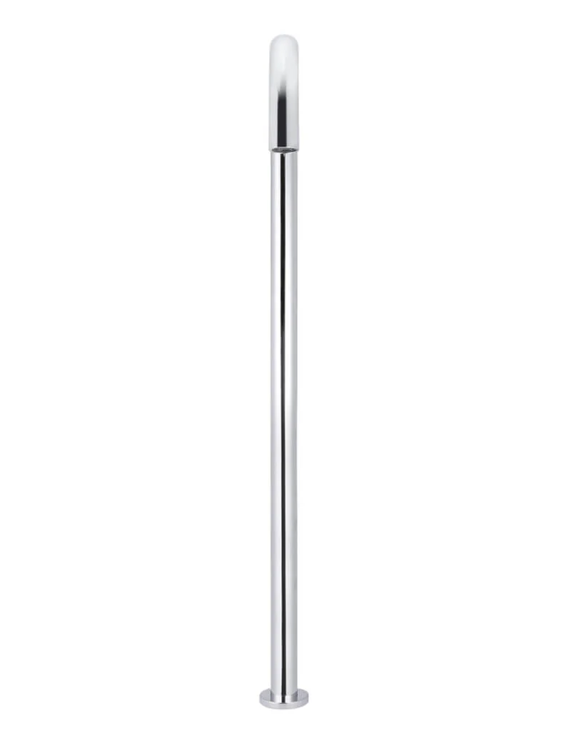 Round Freestanding Bath Spout - Polished Chrome - Image 3