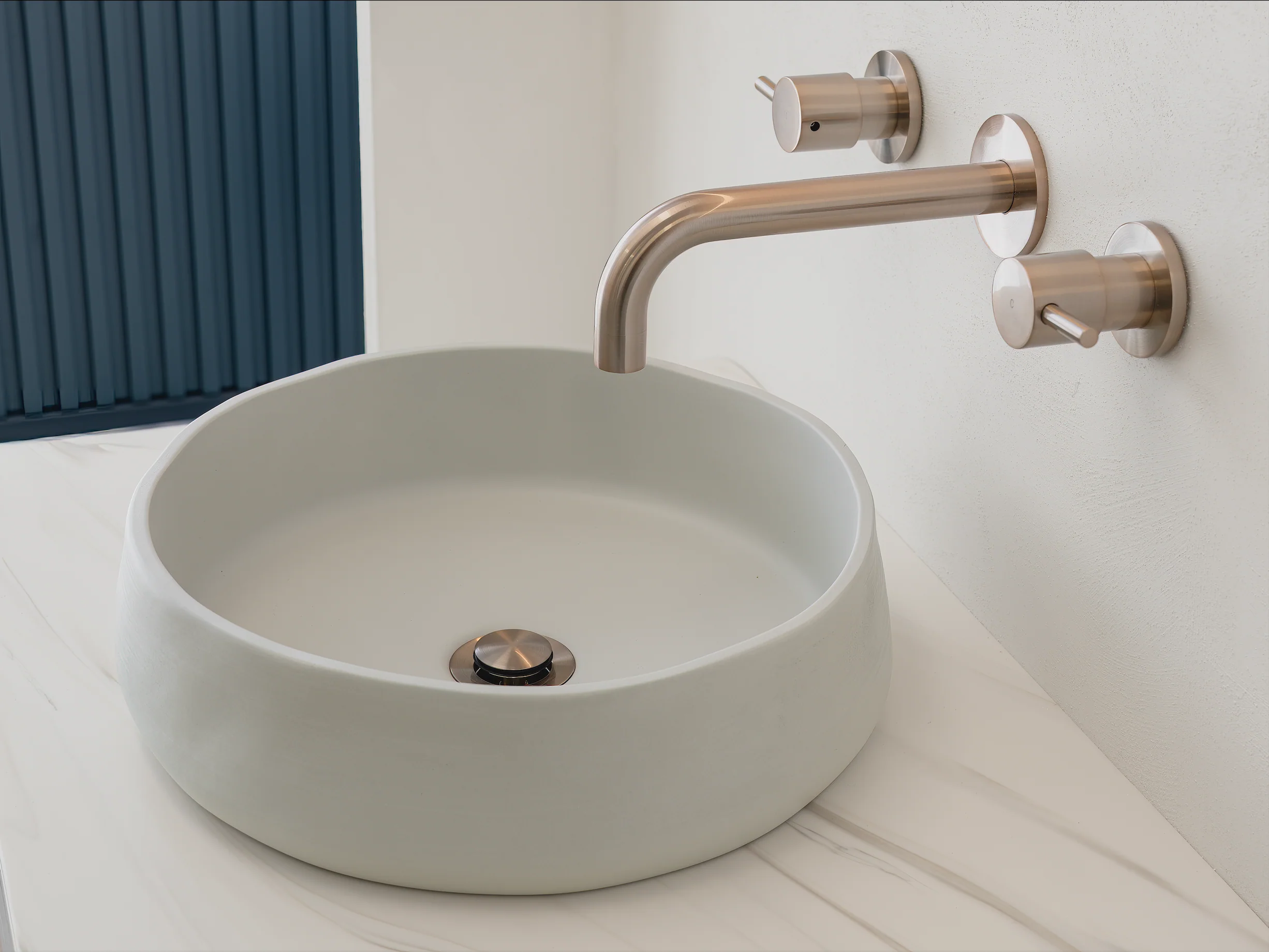 Round Quarter Turn Wall Top Assemblies - Champagne - Image 6