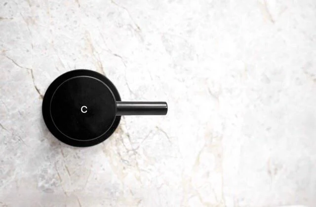 Round Quarter Turn Wall Top Assemblies - Matte Black - Image 4
