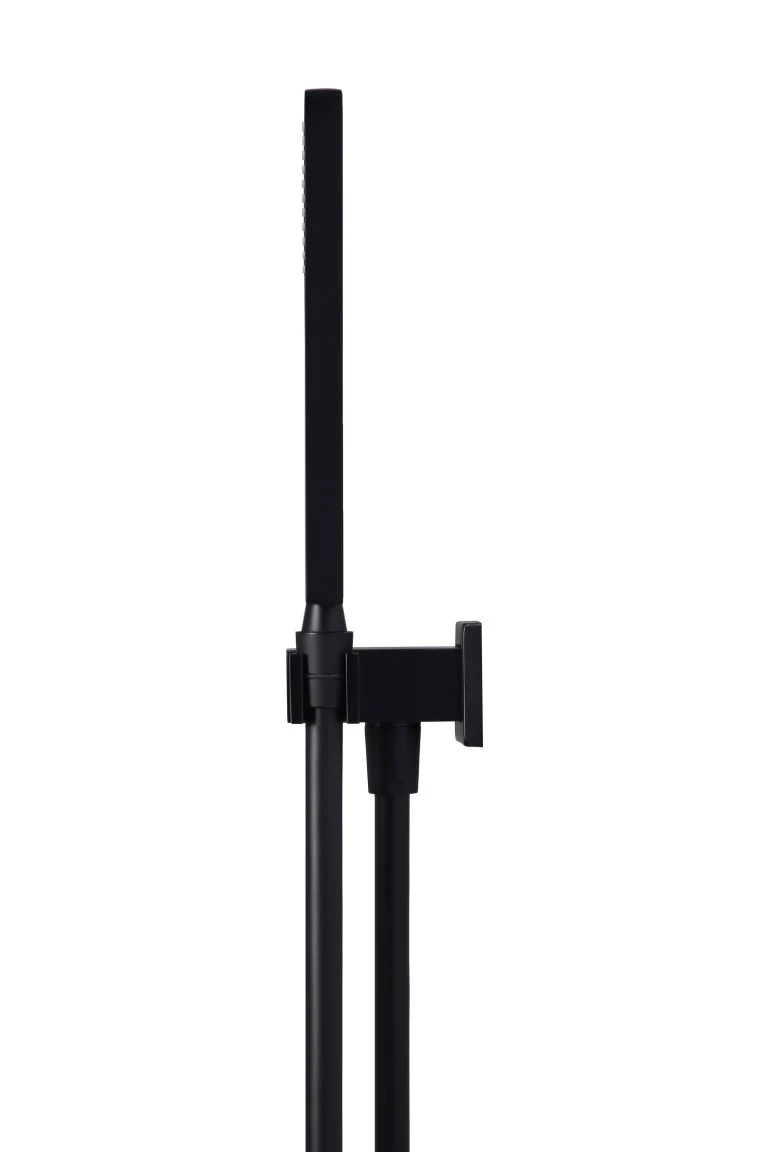 Square Shower on Bracket - Matte Black - Image 3