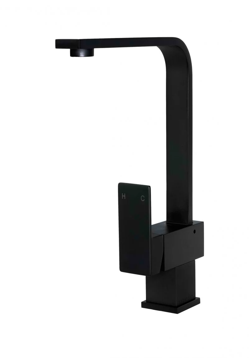 Square Kitchen Mixer Tap - Matte Black - Image 3