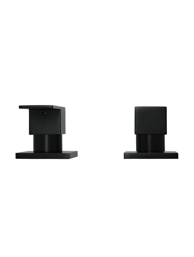 Square Quarter-Turn Wall Top Assemblies - Matte Black - Image 3