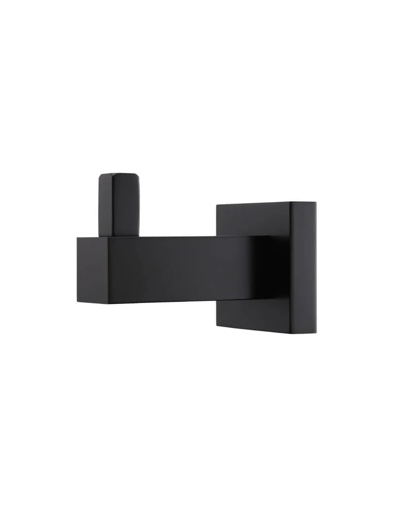 Square Robe Hook - Matte Black - Image 3