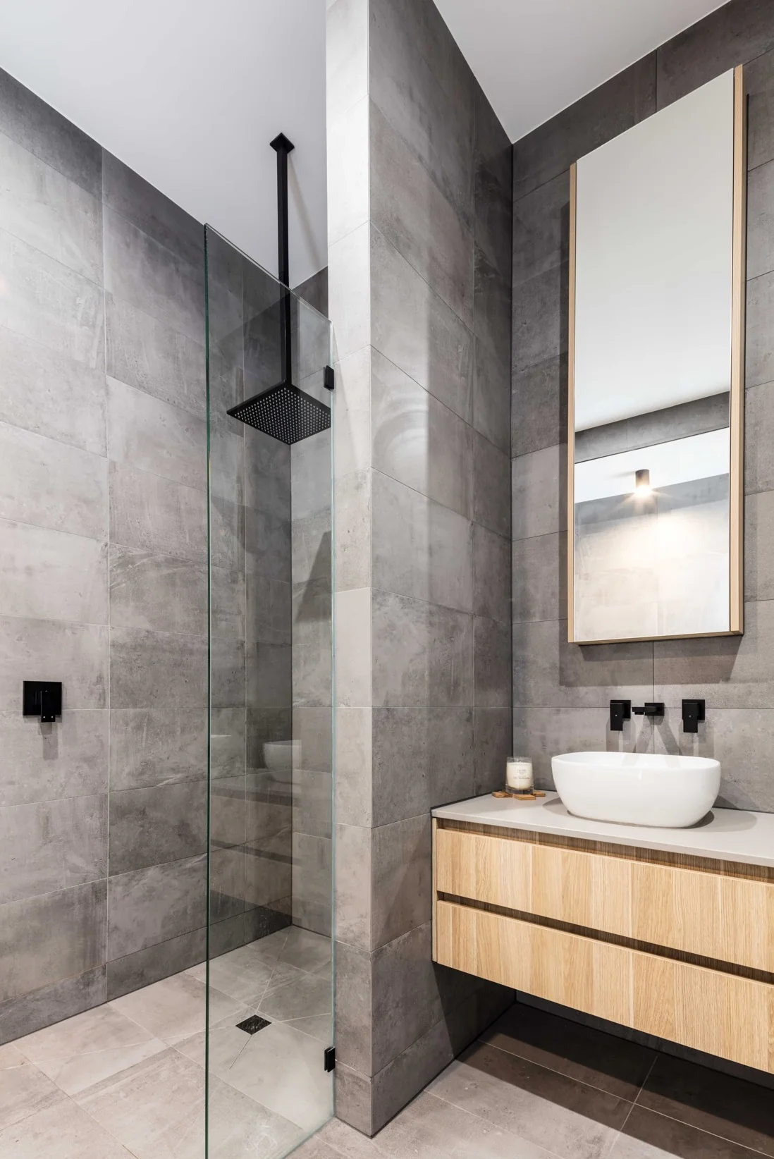 Square Wall Mixer - Matte Black - Image 5