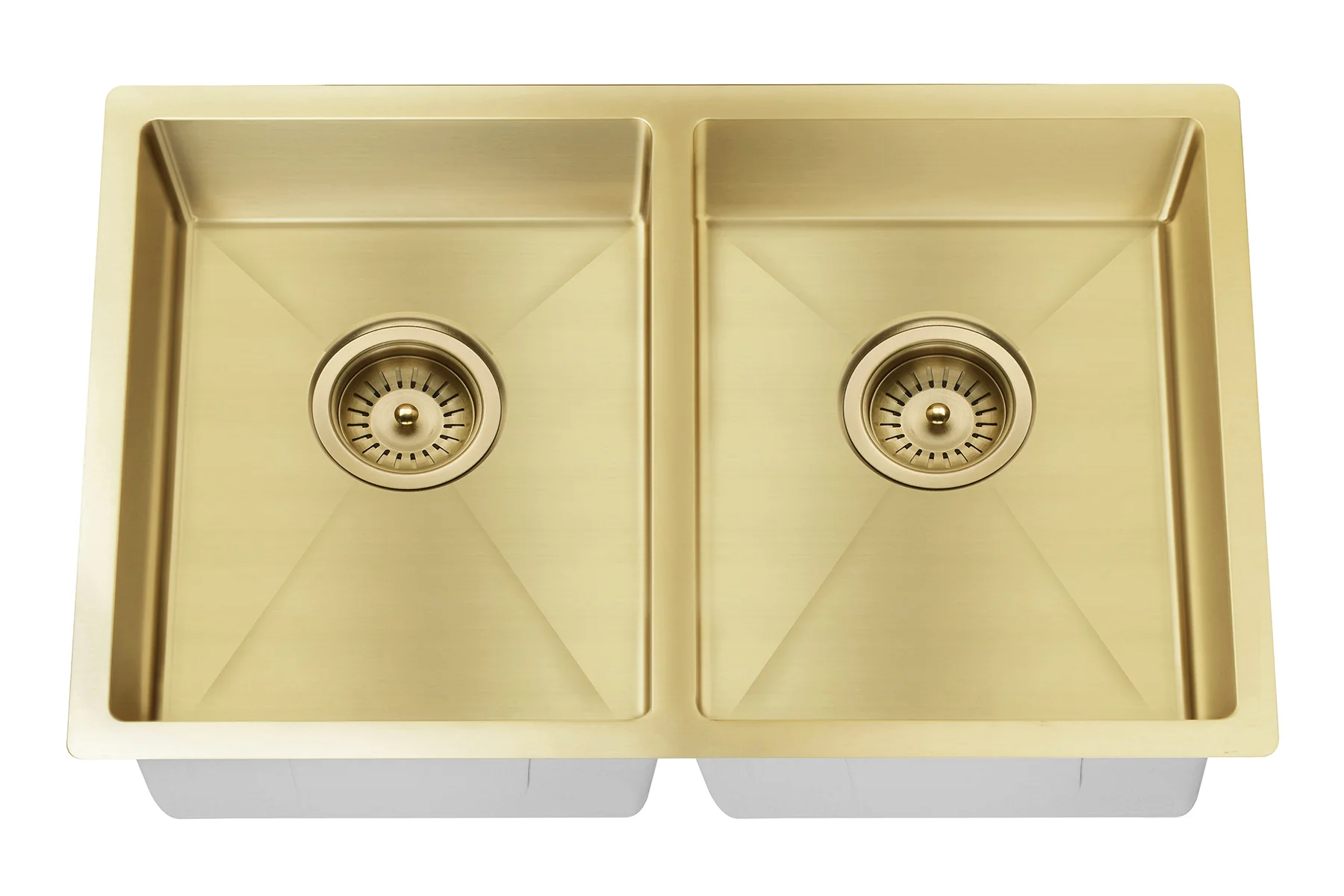 Lavello Kitchen Sink - Double Bowl 760 x 440 - Brushed Bronze Gold - Image 9